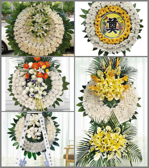 山东淄博临淄区朱台镇西单村花圈速递